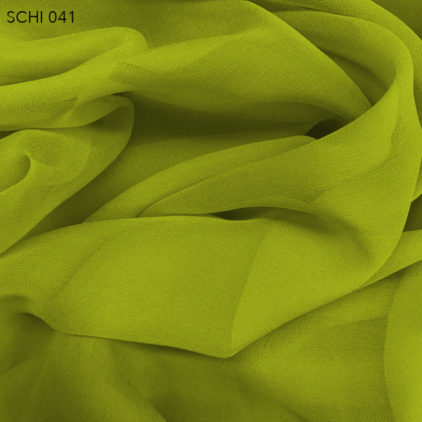 lime green chiffon fabric