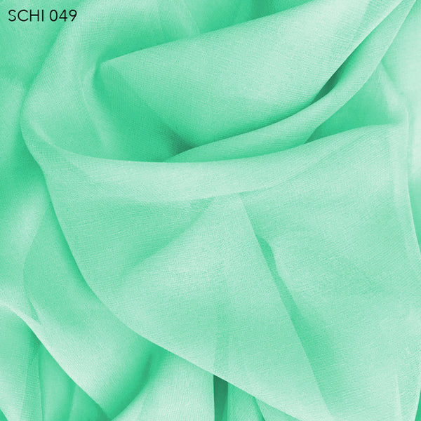 mint green chiffon fabric