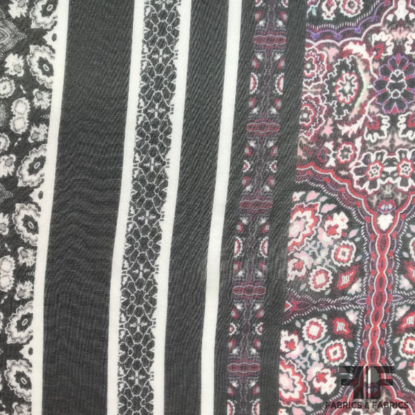 paisley chiffon fabric