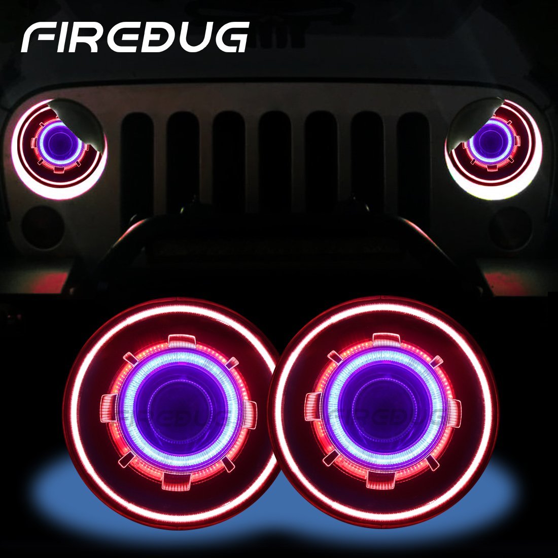 jeep wrangler hid projector headlights