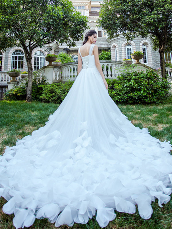 Chic White Wedding Dress Vintage Cheap Lace Wedding Dress Vb2590