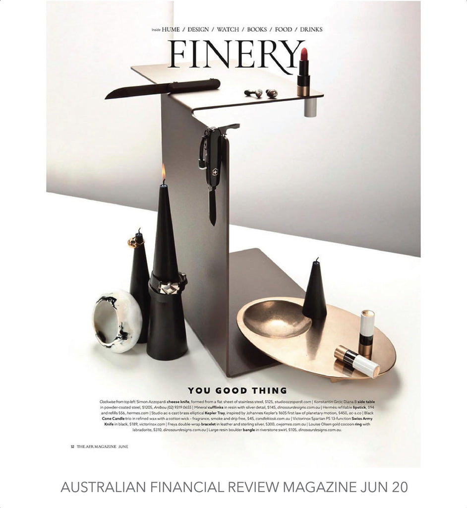 C.W. James Freya bracelet Australian Financial review magazine