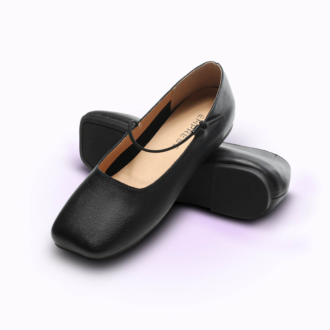 Arromic Black Flats Shoes for Women, Square Toe Ballet Flats  Shoes with Arch Support, Washable Comfortable Knit Flats for Women, Soft  Slip on Black Flats for Dressy Wedding Work Office
