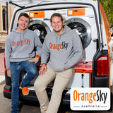Co-founders of Orange Sky Australia, Nicholas Marchesi and Lucas Patchett