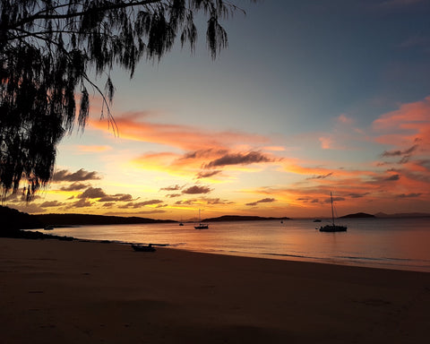 Glorious sunset on Great Keppel Island