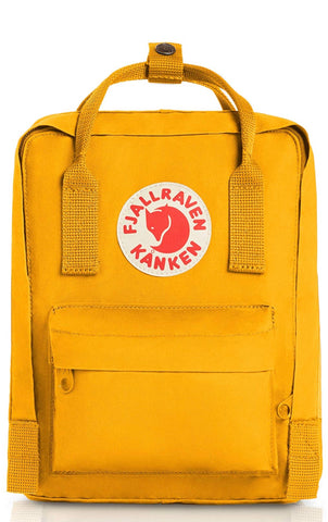 Fjallraven yellow backpack 