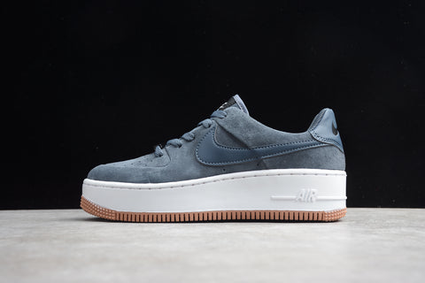 nike air force 1 sage grey suede