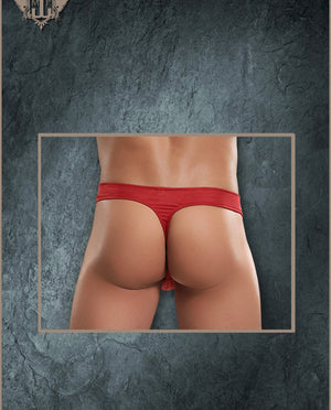 Magic Silk Red Pouch Thong - skarnoldart, Men’s Underwear, Magic Silk