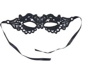 Enchanting Black Lace Eye Mask - skarnoldart, Accessories, skarnoldart