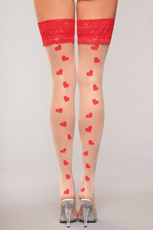 Sweetheart Thigh Highs - skarnoldart, Hosiery, Be Wicked