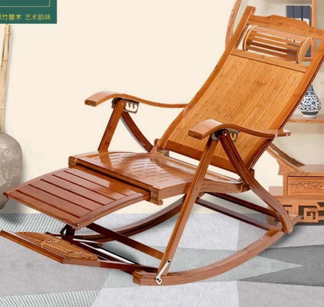 bamboo wood recliner