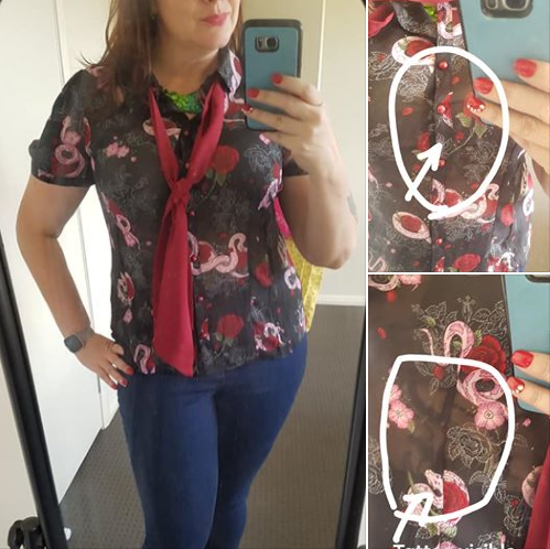 Hell Bunny Medusa Blouse by Yvonne Kirk 