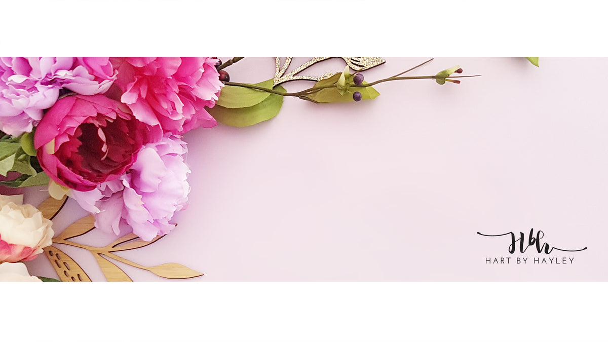 Pretty Floral Banner Stock Photo – Hart by Hayley