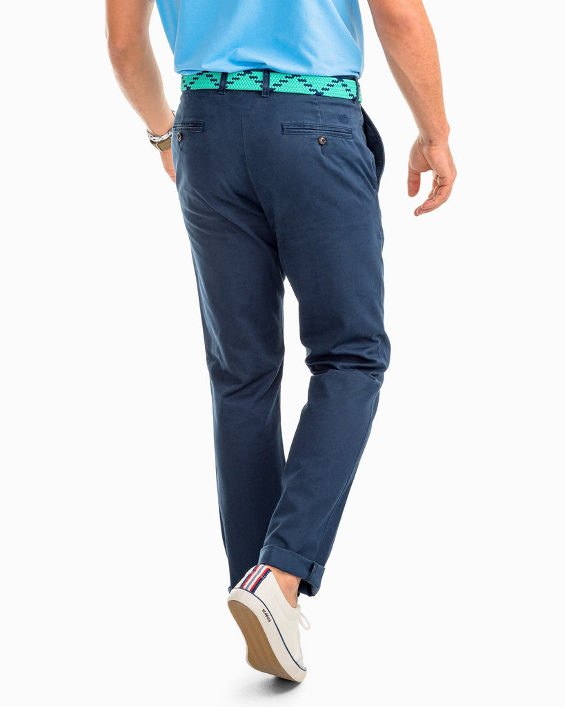 Classic Fit Khaki Pants – Navy Blue 