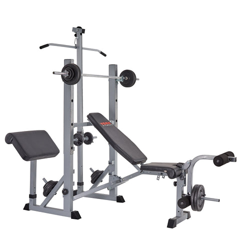 York Fitness 540 Bench loaded with Attachments
