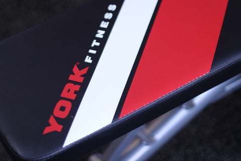 York Fitness Black Edition Dumbbell Bench padded seat