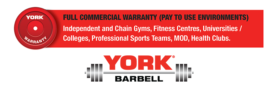 York Barbell Full Commercial Warranty