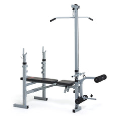 York Fitness 530 Barbell Bench with Lat Pull Down Attachment