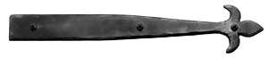 14 Inch Iron Art Fleur De Lis Dummy Strap