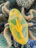 Arizona Cactus Acrylic Motel Keychain