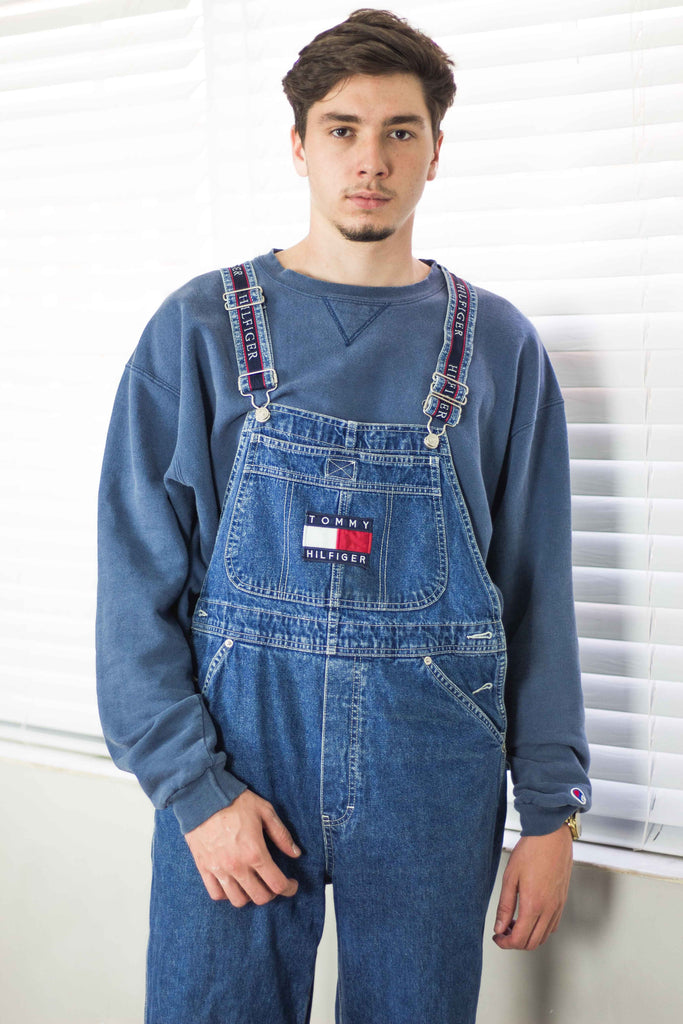 tommy jeans regular dungaree