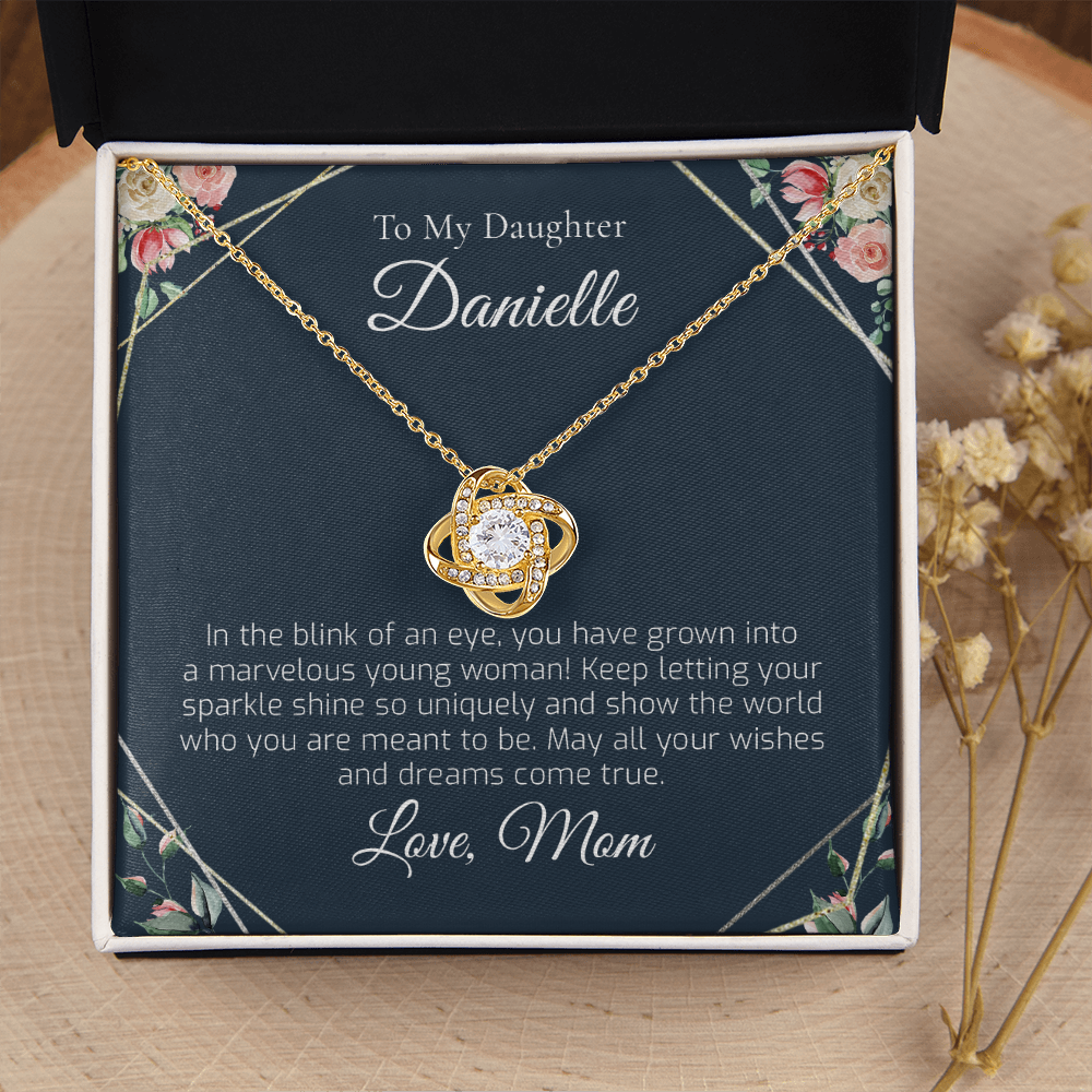 Personalized Daughter Gift From Mom - Necklace Gift For Daughter From Mom - To My Daughter Gift From Mom Dad, Birthday Gift, Christmas Gift - 1274116429