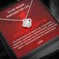 Love Knot Necklace, 1st anniversary gift for boyfriend, 1st anniversary gift paper for husband, first anniversary gift for him, wedding present -Buy