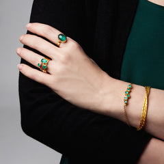 The craft of 24k gold: handmade rings and bracelets