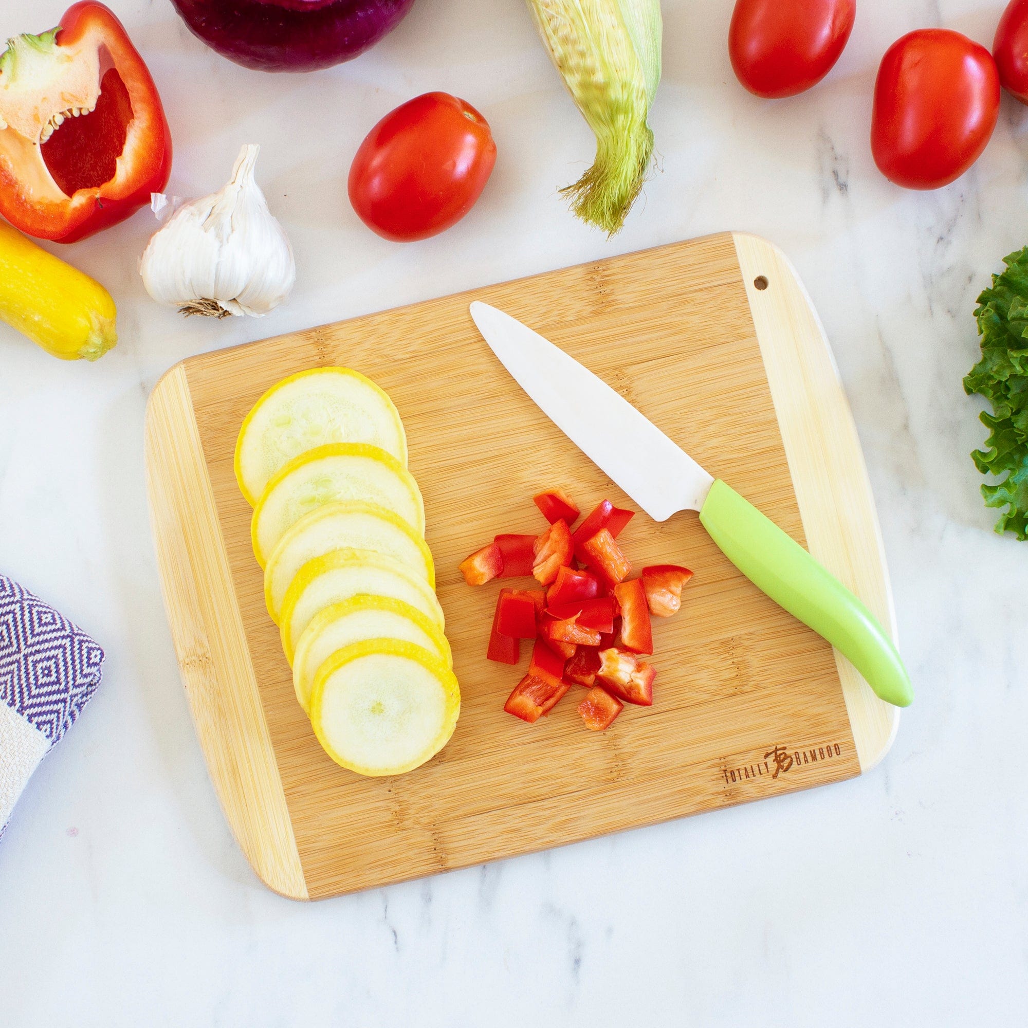 Totally Bamboo A Slice of Life Arizona Serving and Cutting Board, 11" x 8-3/4"