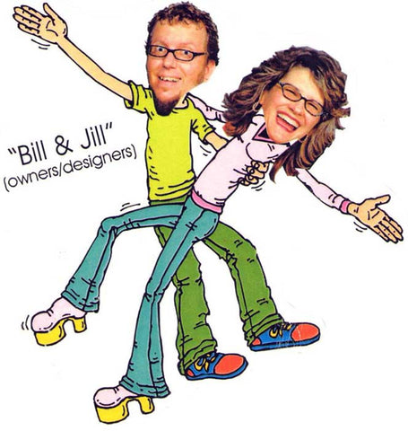 cartoon of Bill and Jill the owners of forgiven jewelry
