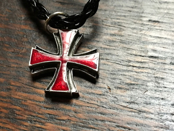 pewter cross necklace