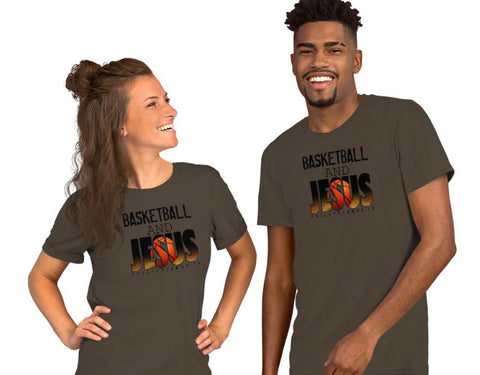 Basketball and Jesus Tshirt