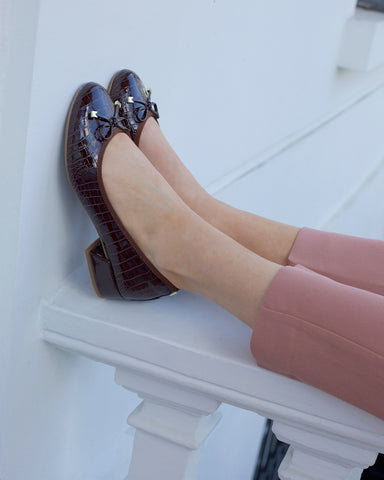 you'll never want to take our comfy heels off