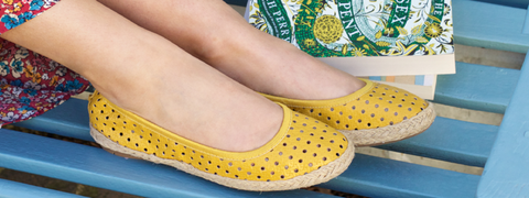 yellow pumps to keep summer sunny