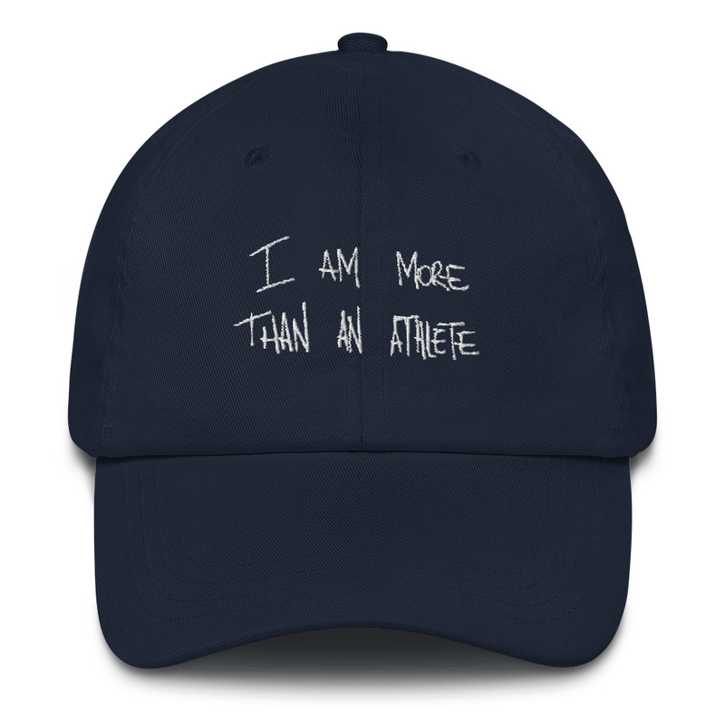 i am more than an athlete cap