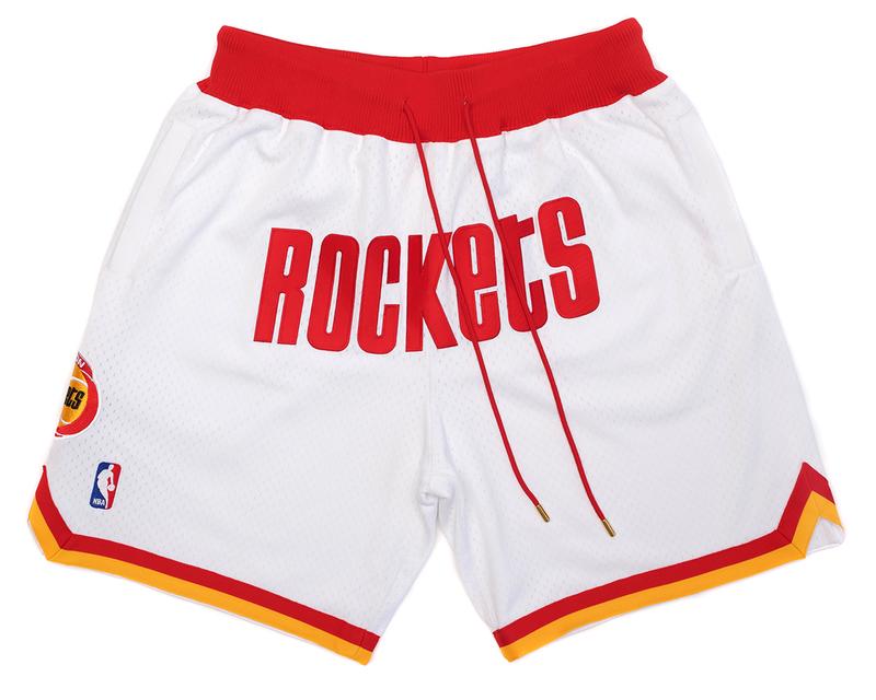 retro houston rockets shorts