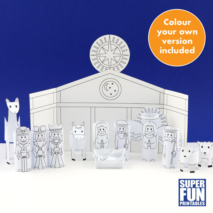 Printable nativity scene – Super Fun Printables