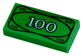 lego 100 dollar bill