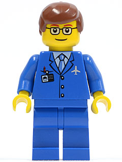 Asser hæk jordskælv Airplane Pilot (Blue Suit, Male) - LEGO City Minifigure (2007) – The Brick  Show Shop