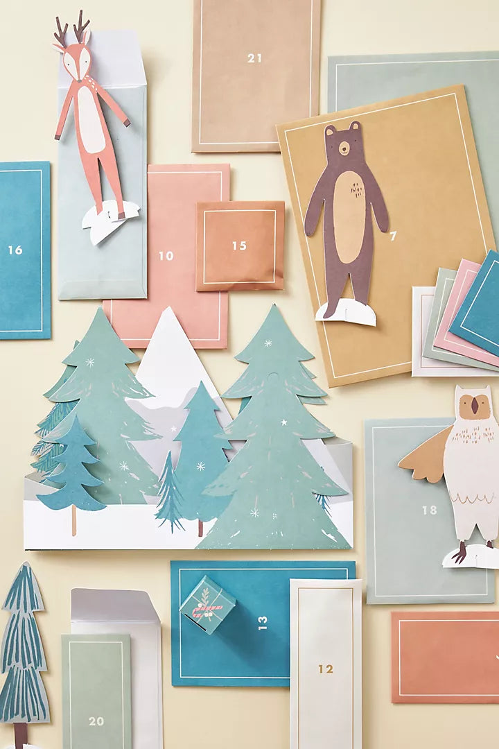 Meri Meri Woodland Paper Play Advent Calendar ON SALE Robin's Nest