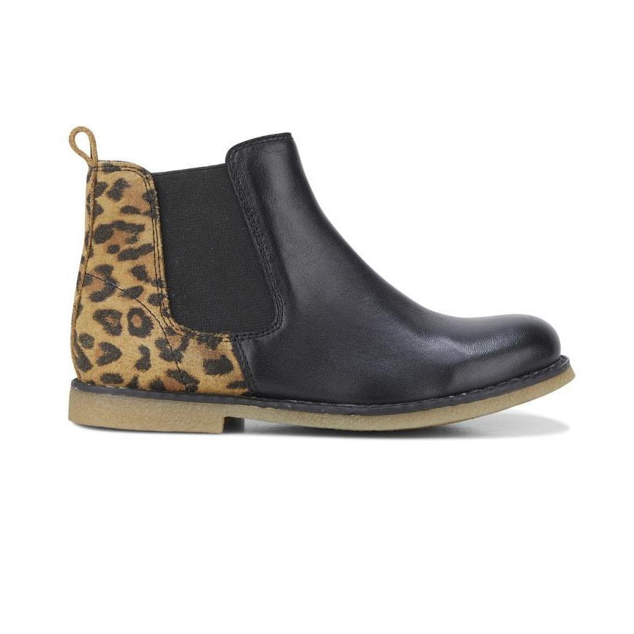 Clarks Chelsea Boots Black Leopard for 