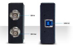 AJA U-TAP SDI HD/SD USB 3.0 Capture Device Connectors