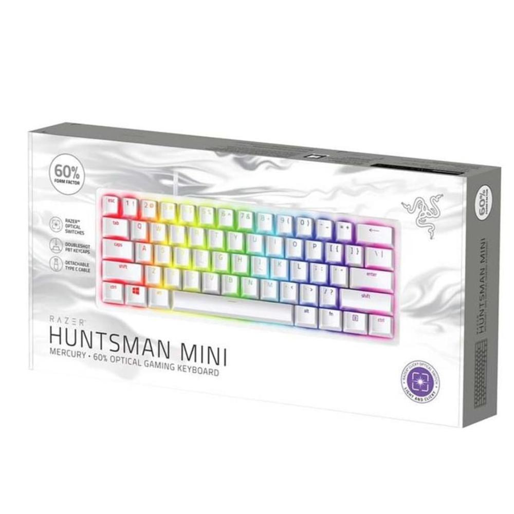 Razer Huntsman Mini 60% Optical Mercury Keyboard - Clicky Purple 