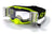 three quarter pose of a set of JAC V3 Motocross Goggles with roll-off film installed on a white studio background