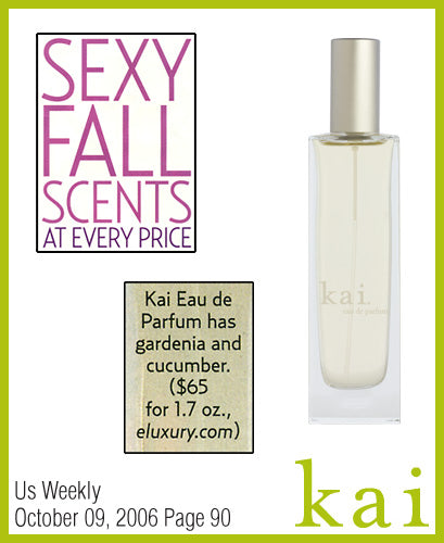 kai fragrance featured in us weekly october 2006