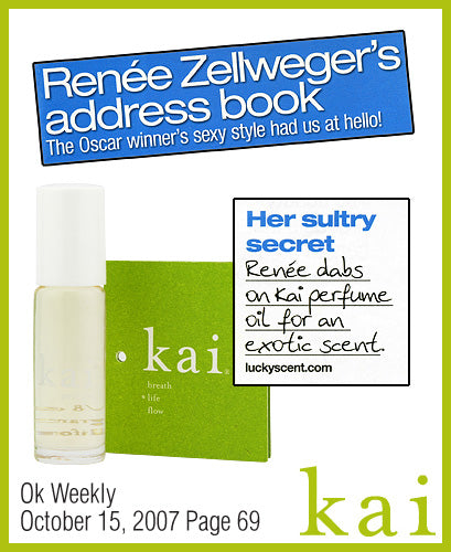 kai fragrance featured in ok weekly october 2007