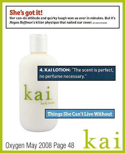 kai fragrance featured in oxygen may 2008