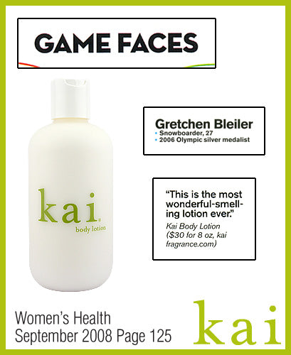 kai fragrance featured in women's health september 2008