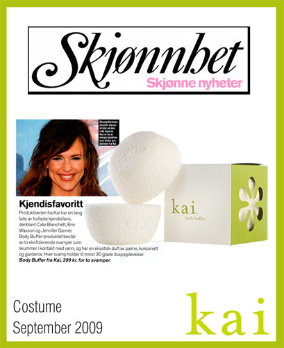 kai fragrance featured in costume september, 2009