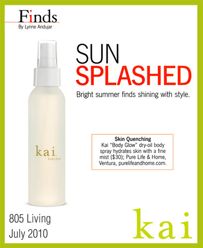kai fragrance featured in 805 living july, 2010